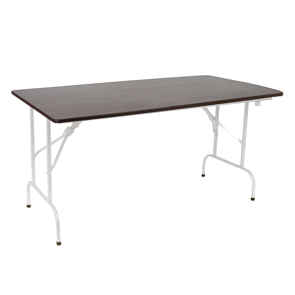 Стол Лидер 1, венге, каркас - белый - Вид 1