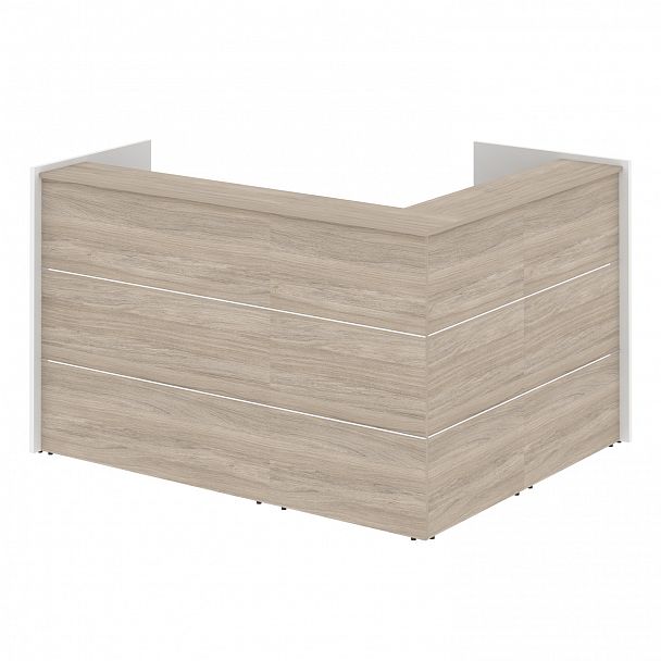 Ресепшн Г-образный "Onix" O.R-K-22 дуб аттик/белый - Вид 2