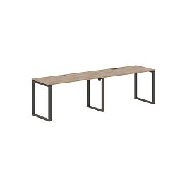 Стол 2-х местный EQWST 2767 Дуб Денвер светлый/Мокко 2726х670х750 EDIS - Фото предпросмотра