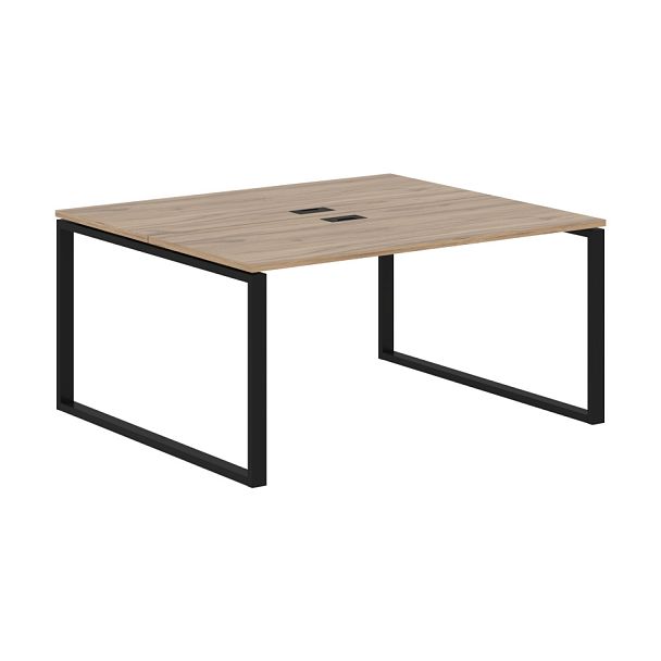 Стол 2-х местный EQWST 1513 Дуб Денвер светлый/Черный 1560х1346х750 EDIS - Вид 1