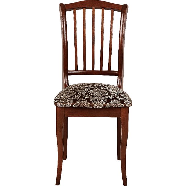 Комплект деревянных стульев с мягким сиденьем Элин Темный орех/Темно-коричневый жаккард, 3 шт. - Вид 2