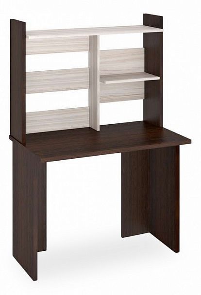 Стол компьютерный Домино Лайт СКЛ-Прям-100 без тумбы+НКЛ-100 Венге/Карамель - Вид 1