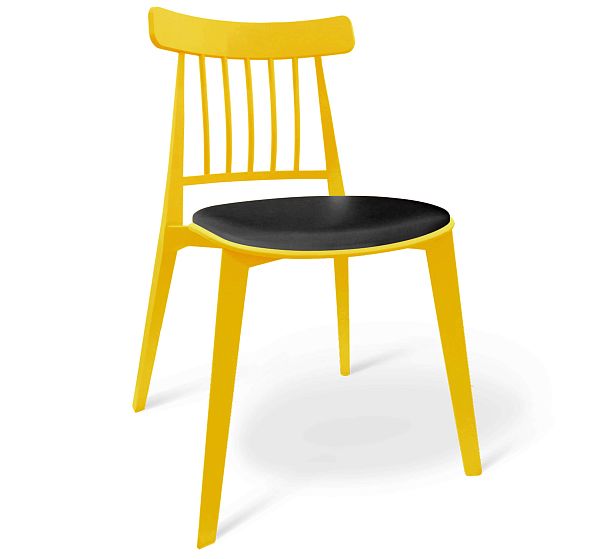 Стул Sheffilton SHT-S108-CN1 желтый ral1021/черный - Вид 2