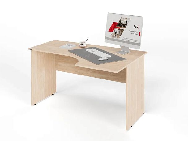 ЛАЙТ / LIGHT RLG004-14x9R Угловой стол 140x90x75 Дуб Сонома - Вид 4