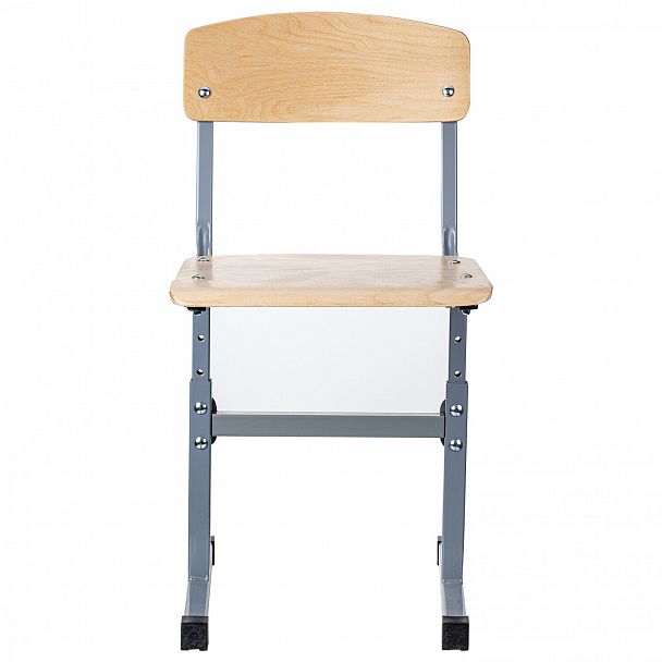 Стул ученический регулируемый "Ученик", 380х480х720-800 мм, рост 4-6, серый каркас - Вид 3