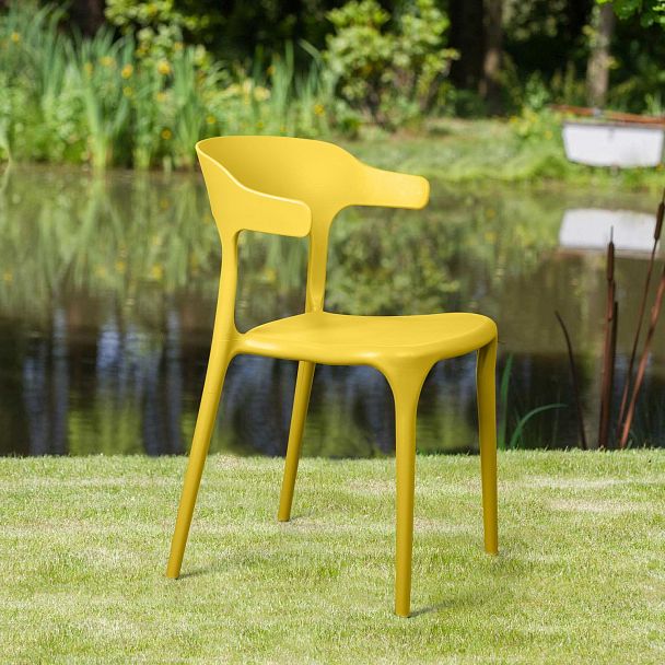 Стул Leo, первичный пластик желтый, стопируемый - Вид 11