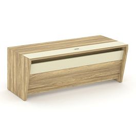 Корнер Стол руководителя прямой COR.SR-20 Гикори Песочный/Ваниль 2000*900*750 - Фото предпросмотра