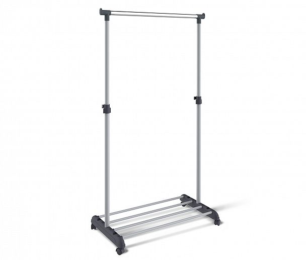 Вешалка гардеробная Sheffilton CH-4345 на колесиках т.серый/св.серый/хром - Вид 1