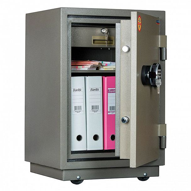 Сейф огнестойкий VALBERG "FRS-73T EL", 732х485х431 мм, 86 кг, электронный замок + ключ, трейзер, крепление к полу - Вид 2