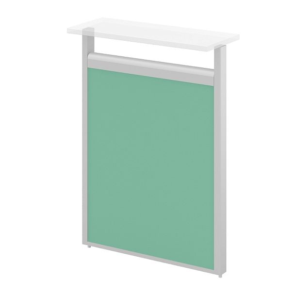 Модуль сплошной "Логика-ресепшн"  ПК-ЛГР-МДС112х80Д-В1-44 зеленый - Вид 1