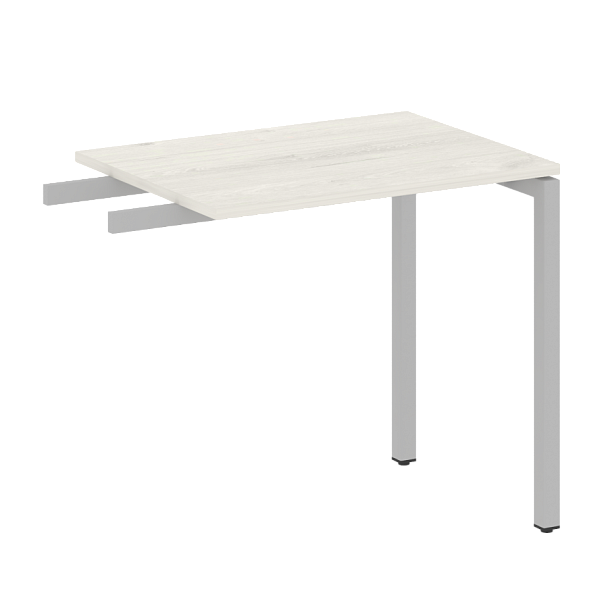 Metal System Quattro Приставной элемент на П-образном м/к 40БП.ПР-2 Дуб наварра/Серый металл 800*600*750 - Вид 1