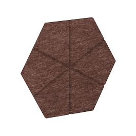 AcustiX Настенная панель шестигранная (6 лучей) VE.NP-6G6L-200 Молочный Шоколад 400*346*12
(сторона - Фото предпросмотра