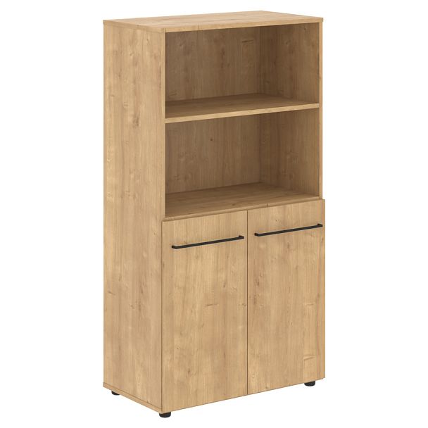 Шкаф с глухими малыми дверьми LMC 80.5 Дуб Бофорд 800х430х1517 LOFTIS - Вид 1