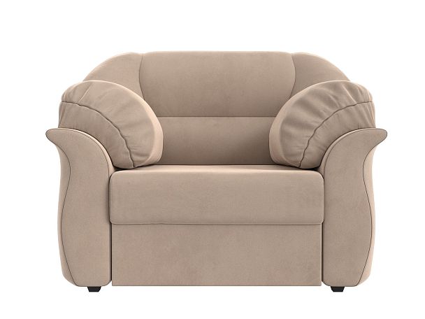 Кресло Карнелла (полностью велюр бежевый) - Вид 2