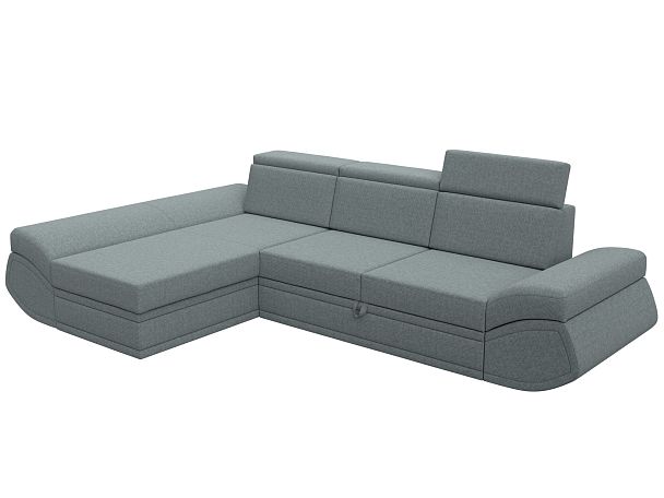 Диван угловой Лига-032 левый угол Рогожка серый - Вид 5