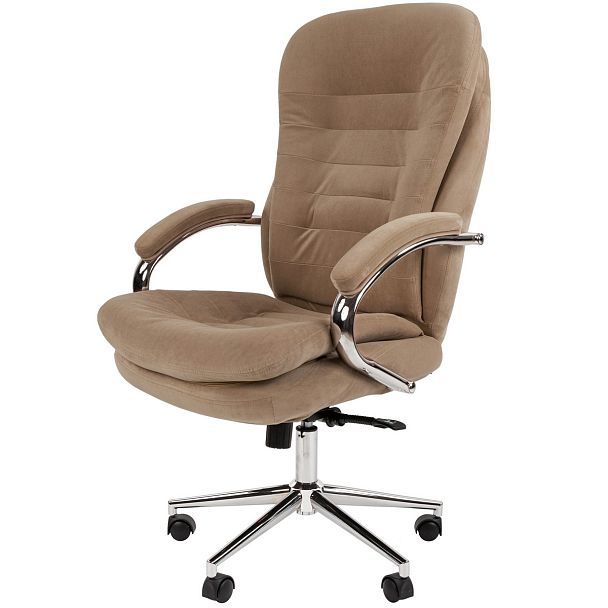 Кресло CHAIRMAN HOME 795, ткань велюр, бежевый - Вид 2