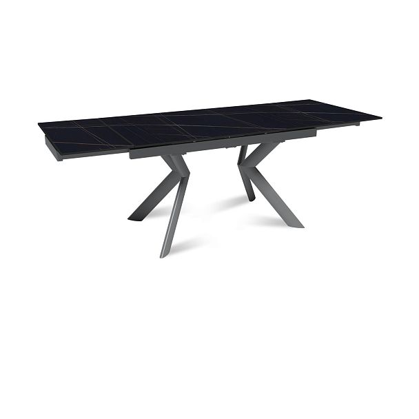 Стол раскладной Bridge (140+40+40), керамика матовая Black Gold - Вид 4