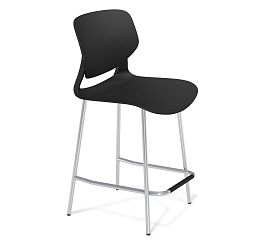 Стул полубарный Sheffilton SHT-ST59/S196-1 черный/хром лак - Фото предпросмотра