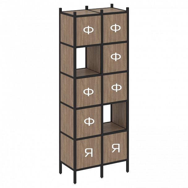 Стеллаж "Loft" VR.L-05 белый бриллиант/белый - Вид 2