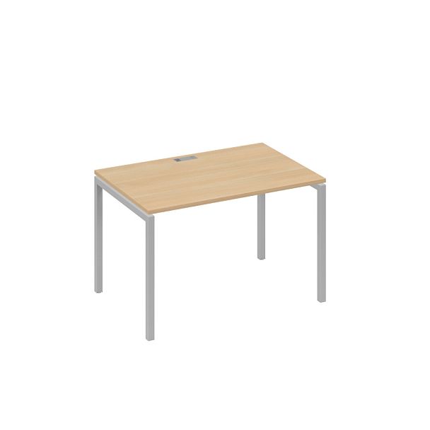 Стол письменный на металлокаркасе DUE A4 А4 Б2 023 БП натуральный дуб / металлокаркас серый - Вид 1