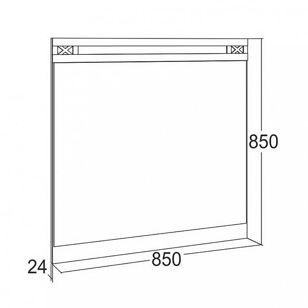 Зеркало навесное "Ольга 18" - Вид 2
