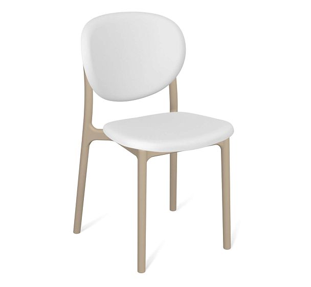 Стул Sheffilton SHT-S180 белый/капучино - Вид 2