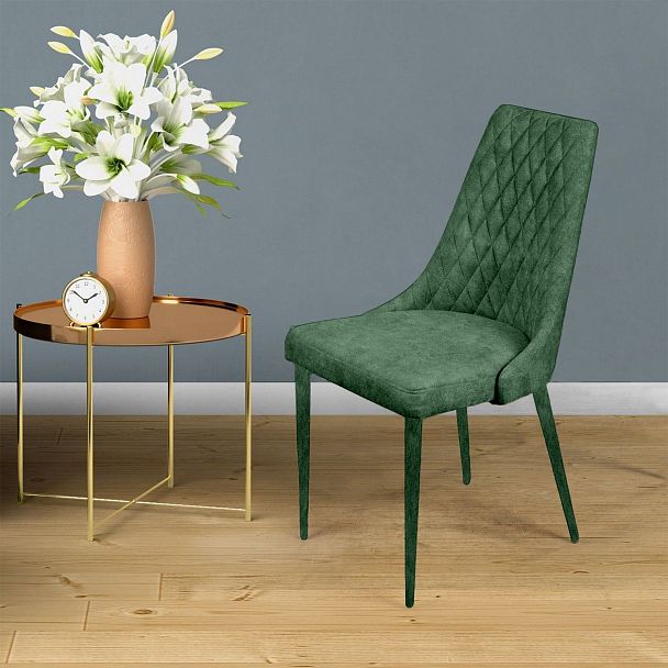 Стул CONNOR LUXE, бархат зеленый 19/конус - Вид 5