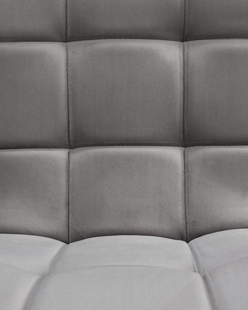 Стул барный DOBRIN KRUGER ARM (серый велюр (MJ9-75)) - Вид 8