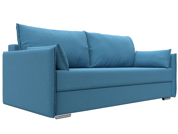 Диван прямой Сайгон Рогожка голубой - Вид 1