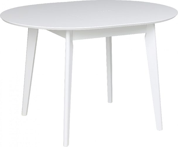 Стол деревянный круглый раскладной Норден D90 Белый - Вид 6