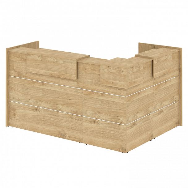 Ресепшн Г-образный "Onix" O.R-K-23 тиквуд светлый - Вид 2