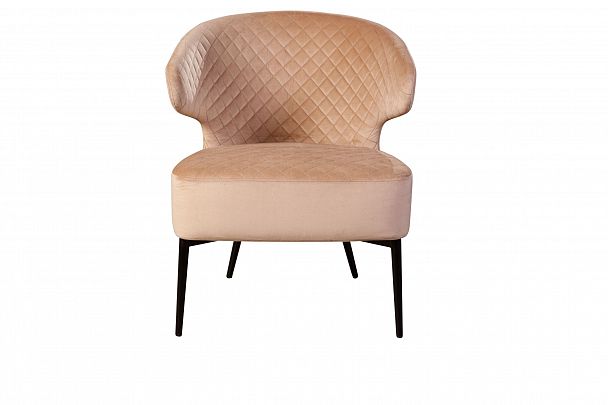 Кресло Richard ромб, бархат бежевый 5 - Вид 3