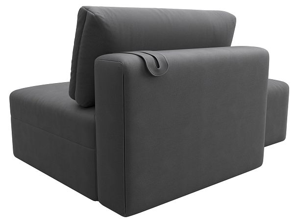 Модули диван и пуф Лига-060 НПБ Искусственная замша серый - Вид 5