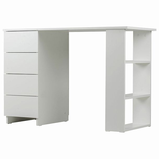 Стол письменный/компьютерный BRABIX "Scandi CD-016", 1100х500х750 мм, 4 ящика, белый, 641891, ЦБ013707-1 - Вид 16