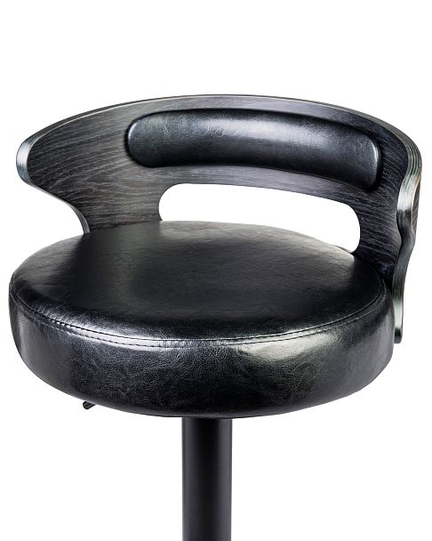 Набор 2 шт Стул барный DOBRIN FRED BLACK (чёрное дерево, чёрный) - Вид 7