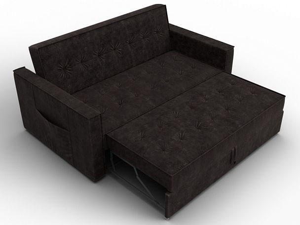 Диван прямой Лига-104 (140) Велюр коричневый - Вид 7