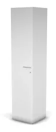 RAC056 ACCORD Шкаф узкий, высокий, с замком левый 451х448х1982 Белый премиум - Фото предпросмотра