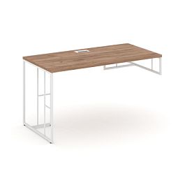 Rift Стол письменный для опорной тумбы правый RF.SPOT-013 (R) Дуб Табак/Металл Белый 1380*700*750 - Фото предпросмотра