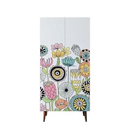 Шкаф малый двухстворчатый Berber принт 3 арт BB08/Print_03 - Фото предпросмотра