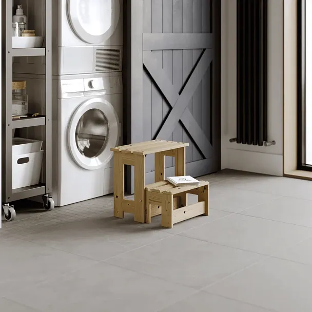 Табурет-стремянка с подвижной ступенькой, сосна, цвет натуральный - Вид 5