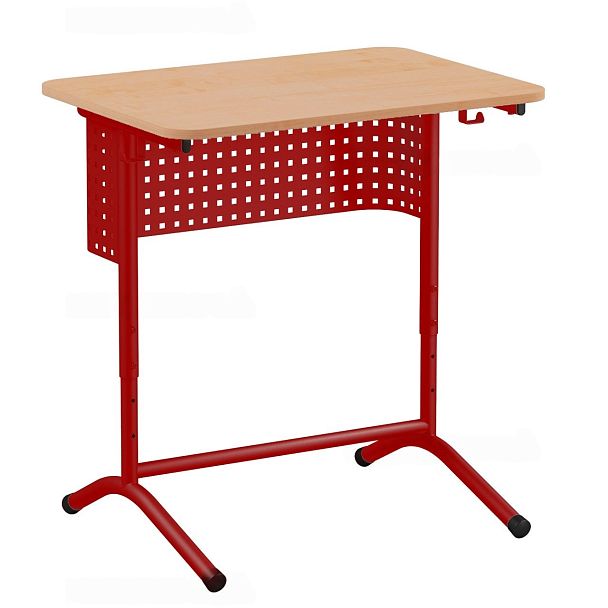 Стол ученический 103 РДП, 1-местный, регулируемый, на каркасе ДУГА с перфорацией (ЛДСП 16 мм), м/к Красный, Синий, Зеленый, гр.4-6 - Вид 5