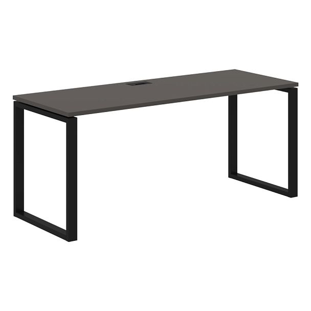 Стол прямой EQST 1767 Мокко/Черный 1760х670х750 EDIS - Вид 1