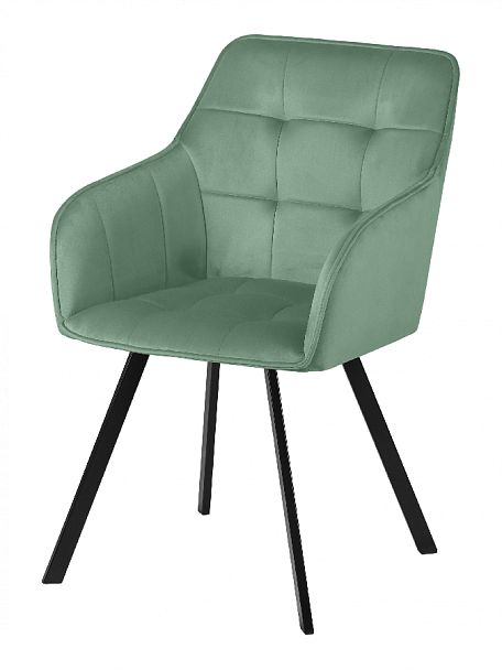 Кресло поворотное Мони, Confetti aquamarine/черный - Вид 2