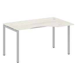 Metal System Quattro Стол криволинейный правый на П-образном м/к 40БП.СА-2 (R) Дуб наварра/Серый металл 1400*900*750 - Фото предпросмотра