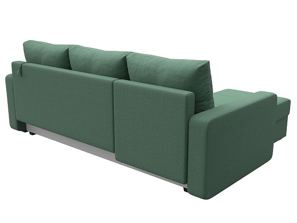 Диван угловой Ливерпуль Лайт левый угол Рогожка зеленый - Вид 6