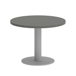Home Office Стол журнальный круглый VR.SP-5-60.1G Металлик/Серый металл 600*600*450 - Фото предпросмотра