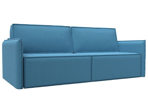 Диван прямой Либерти Рогожка голубой - Вид 1
