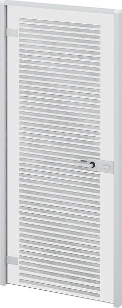 Дверь распашная "Мобильные офисные перегородки «Логика»"  ПК-ЛГ-ДВ200х92С-В1-07 серый - Вид 1