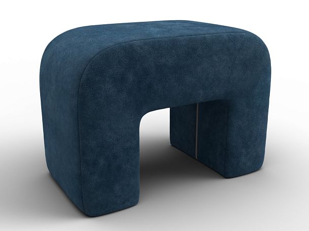Пуф 008 Велюр синий - Вид 5