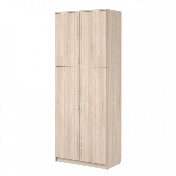 Шкаф универсальный для хранения   имущества роты и личных вещей военнослужащих "Офисные шкафы для документов"  ПК-АРМ-ШМД286Х112/ИР/35-В1-966 дуб сонома - Вид 1